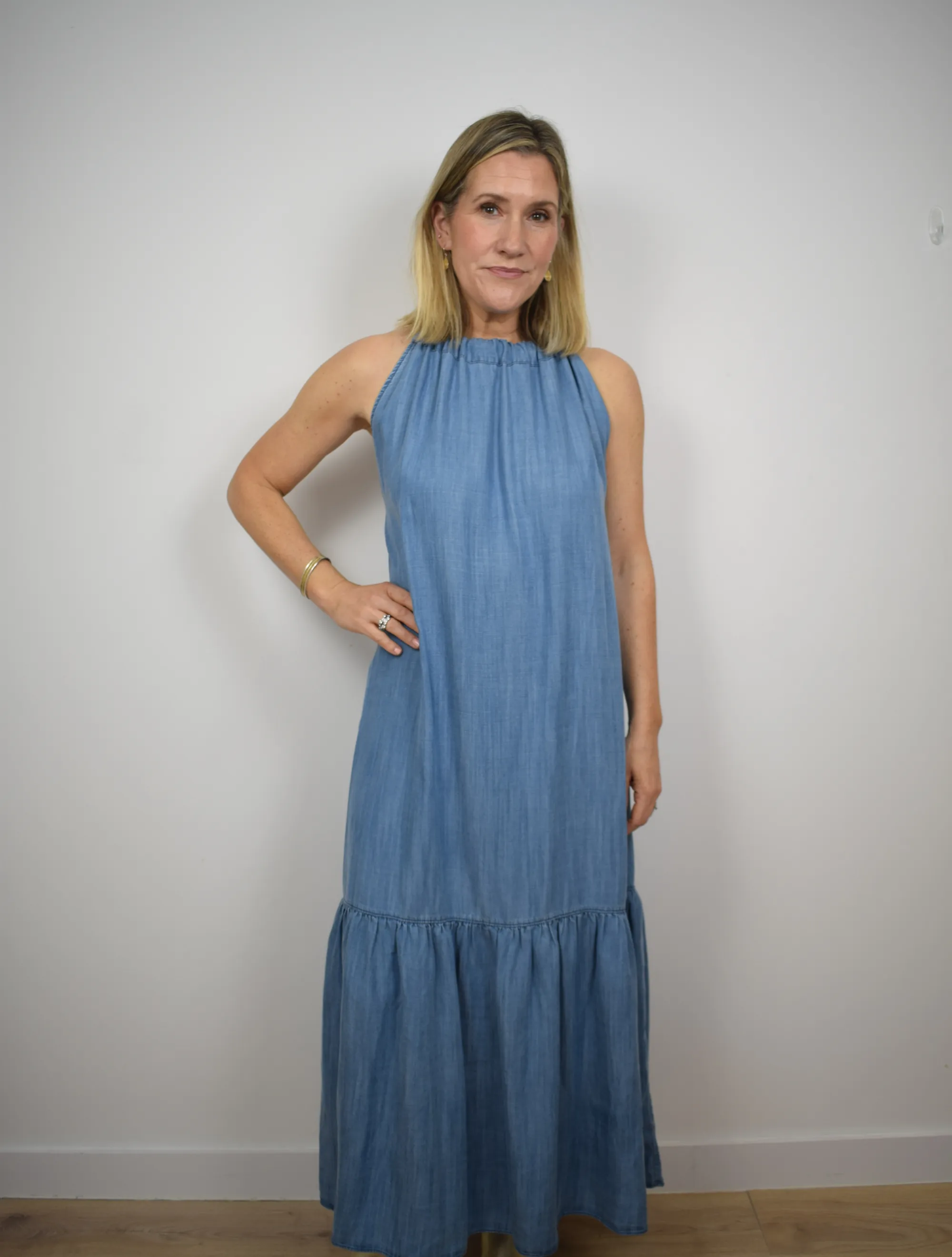 Alena Dress Light Blue Denim