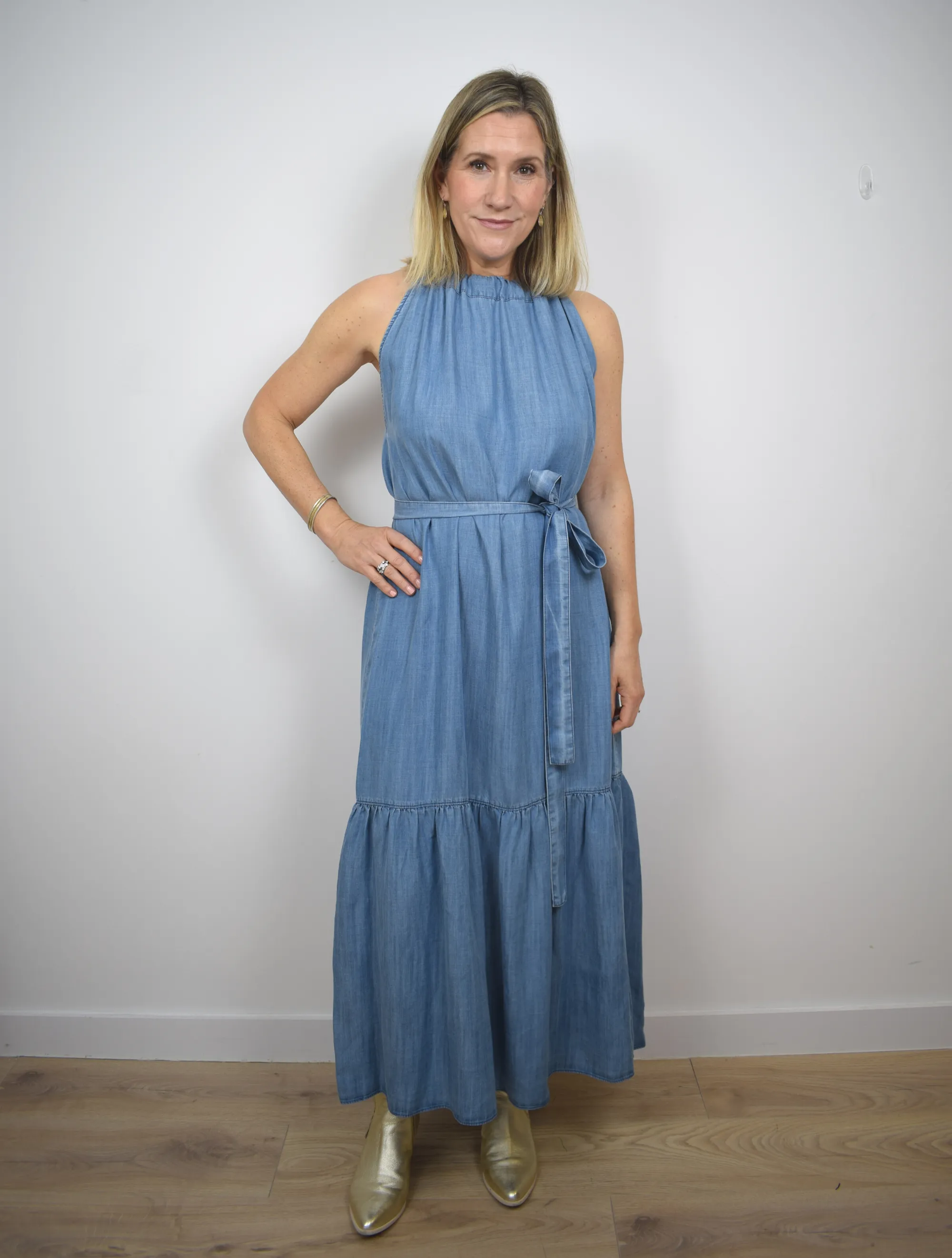 Alena Dress Light Blue Denim