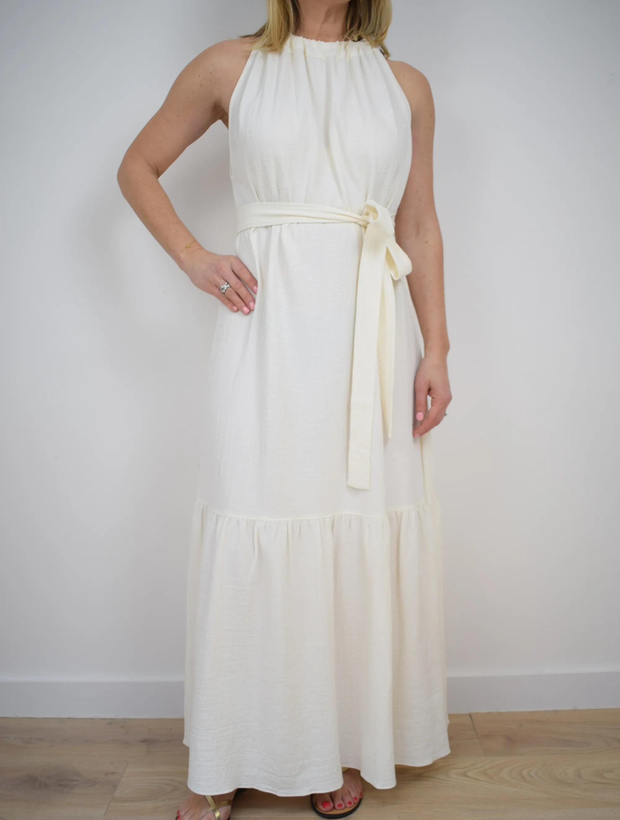 Alena Dress White