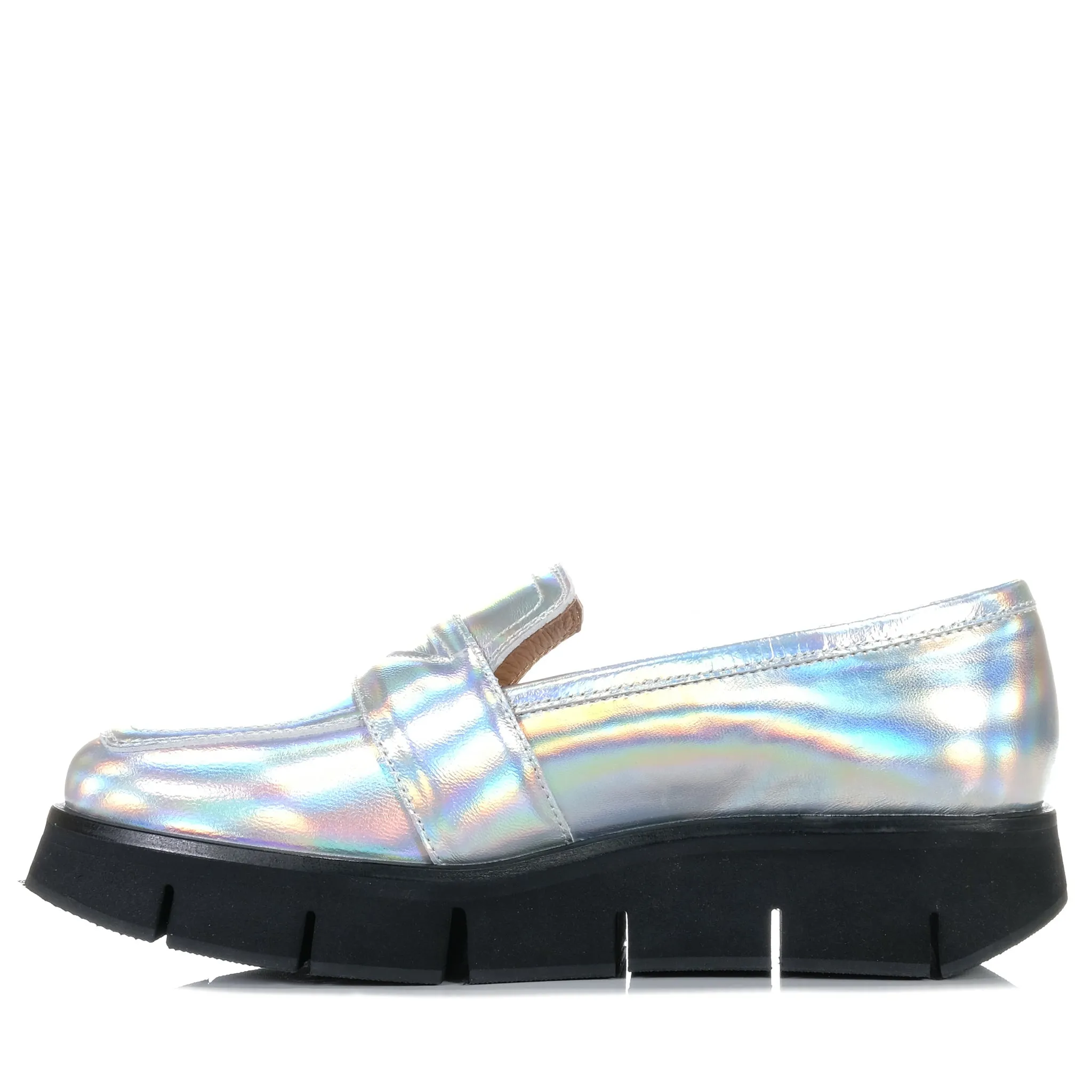 Alfie & Evie Blaine Holographic Silver