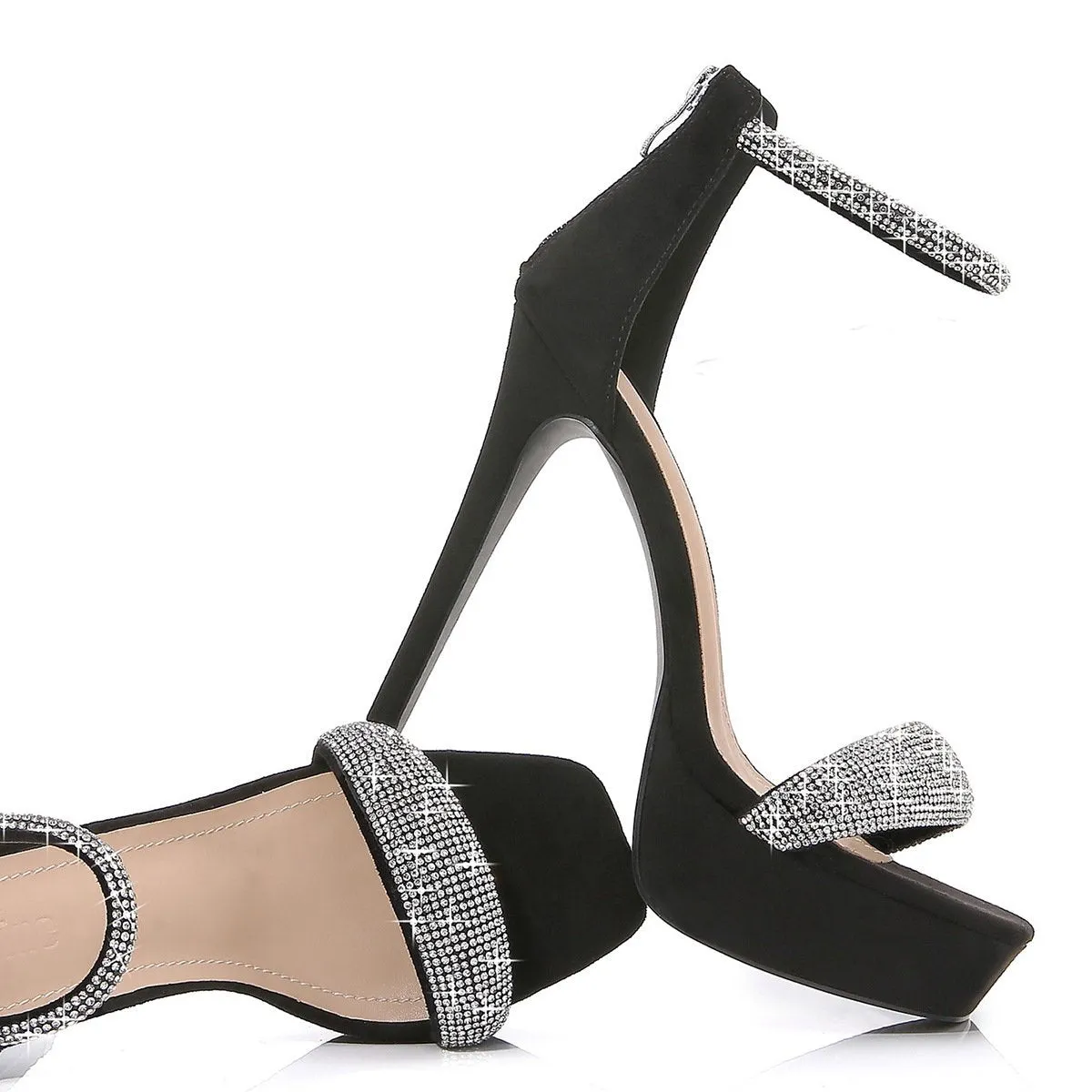 Ankle Strap Diamond Sandals