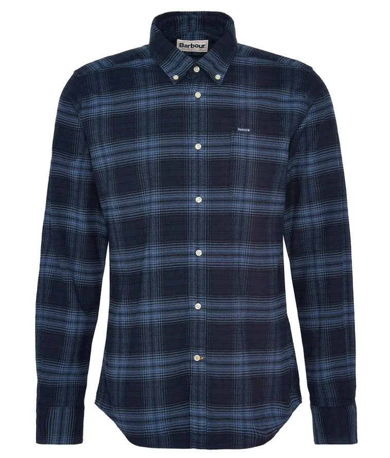 Barbour Forestfield Tailored Shirt Navy