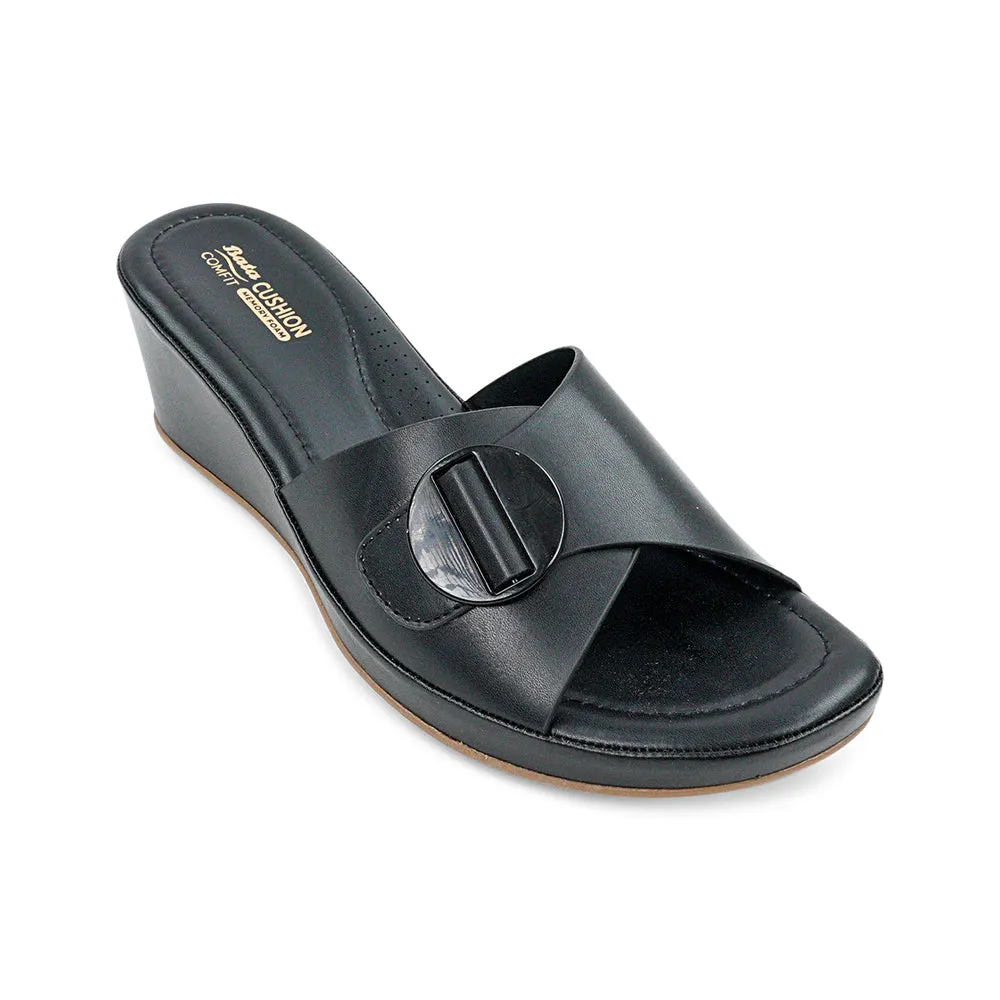 Bata Comfit ARIANA Low-Wedge Slip-On Sandal for Women