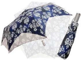 Blue & Grey Women's Folding Umbrella