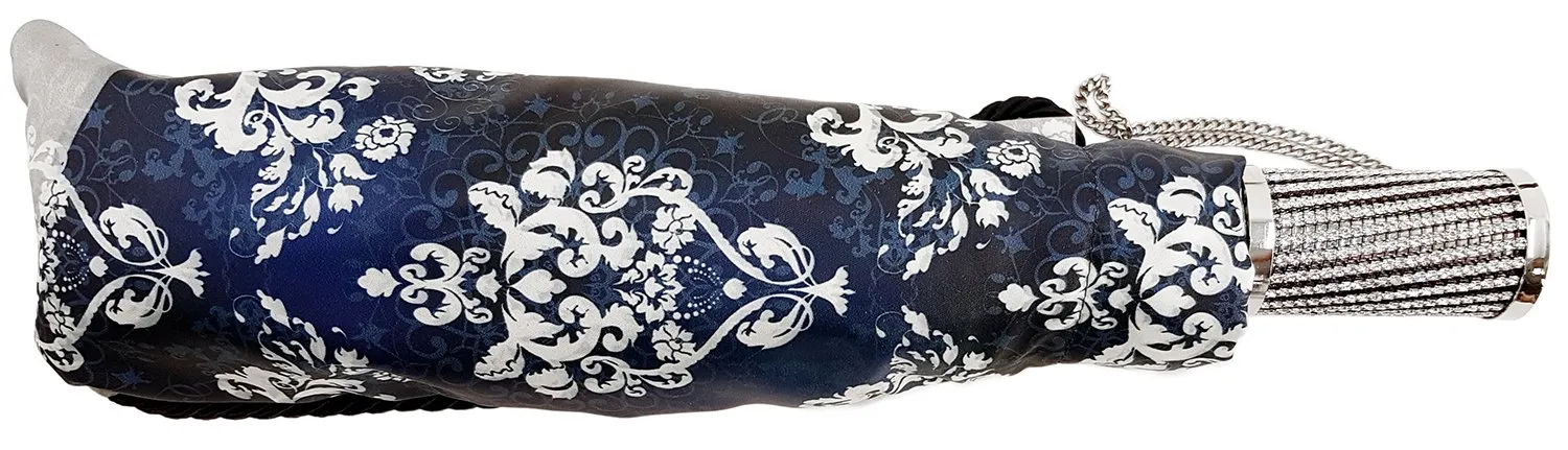 Blue & Grey Women's Folding Umbrella