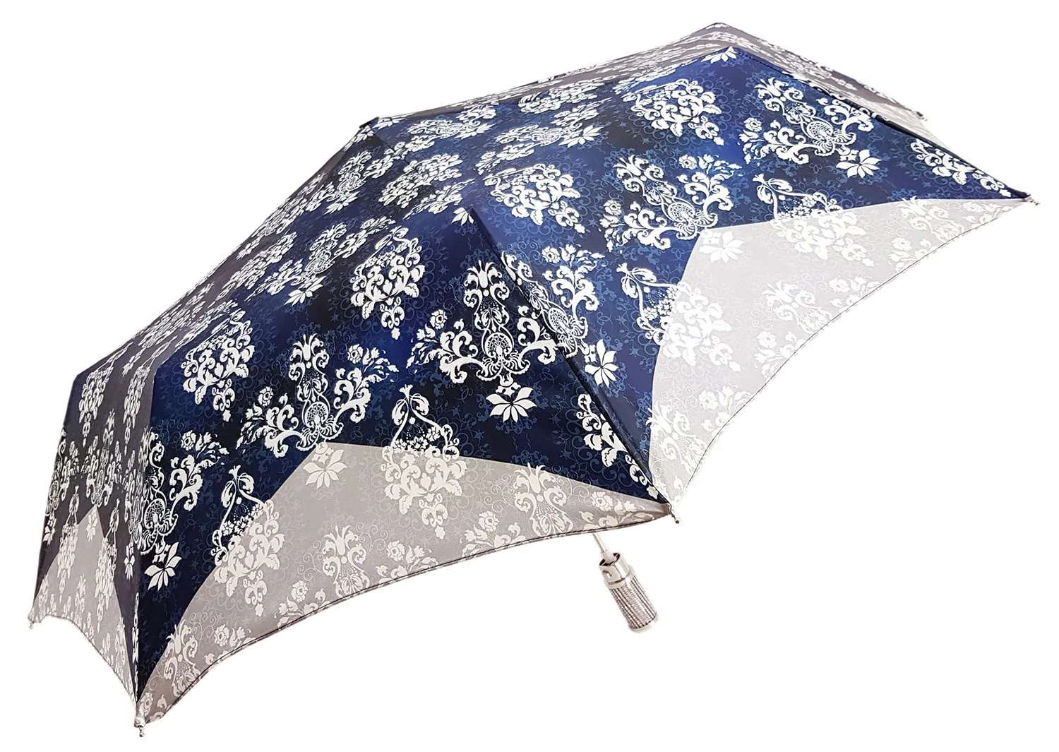 Blue & Grey Women's Folding Umbrella