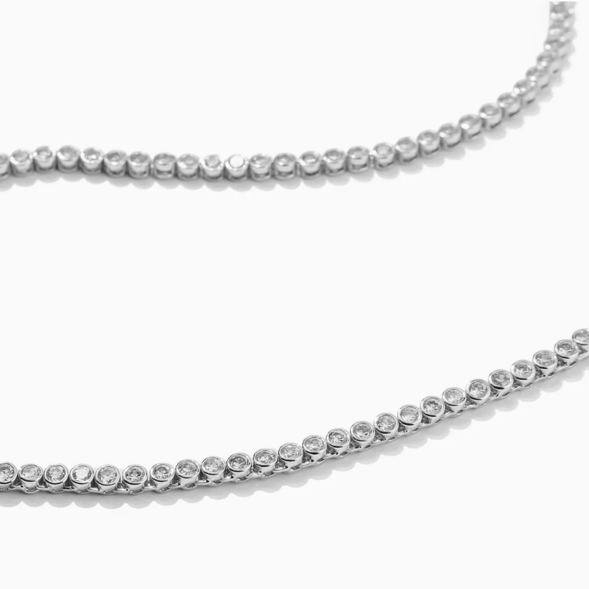 Brenda Grands Silver Tennis Necklace