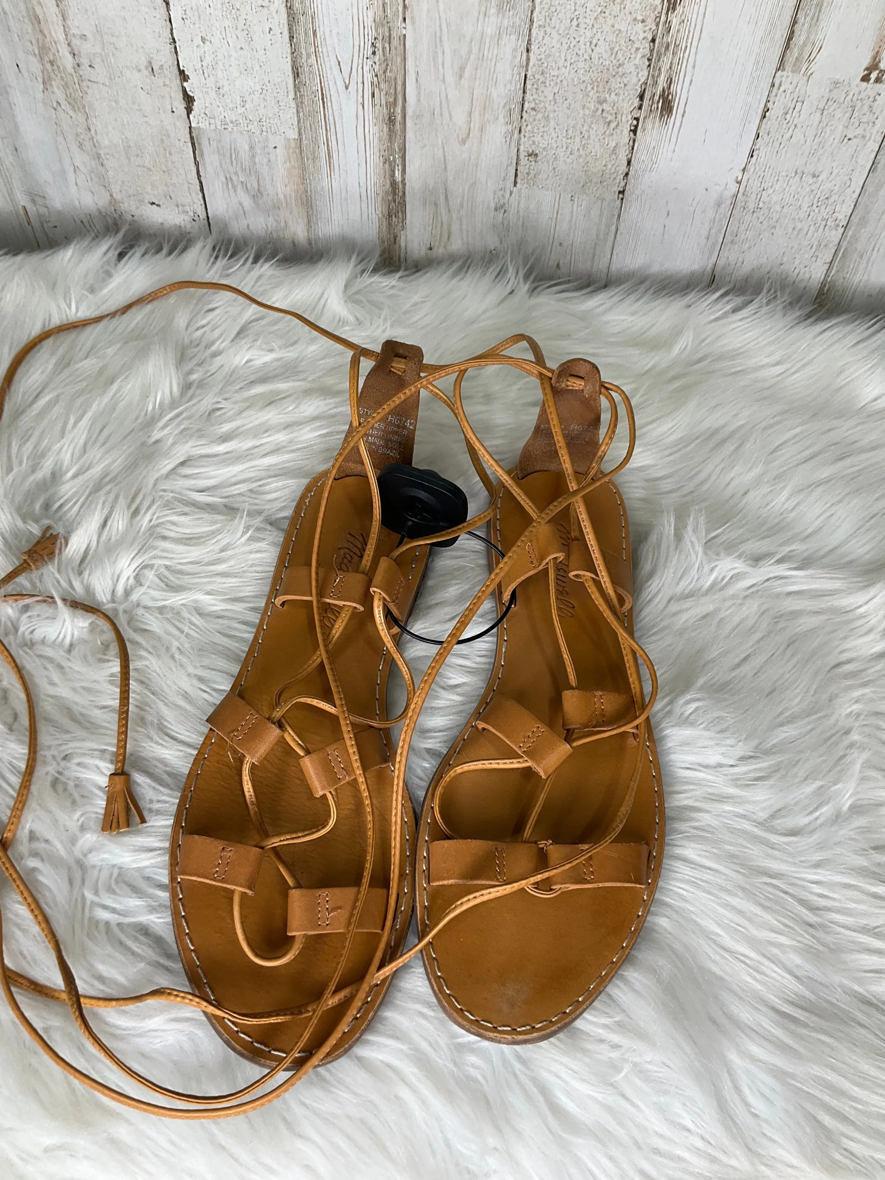 Brown Sandals Flats Madewell, Size 7.5