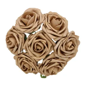 Bulk Gold Roses Artificial Gold Flowers 50pcs