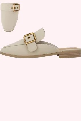 Chantal Buckle Mules