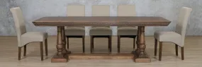 Charlotte Fluted Wood Top & Windsor 8 Seater Dining Set