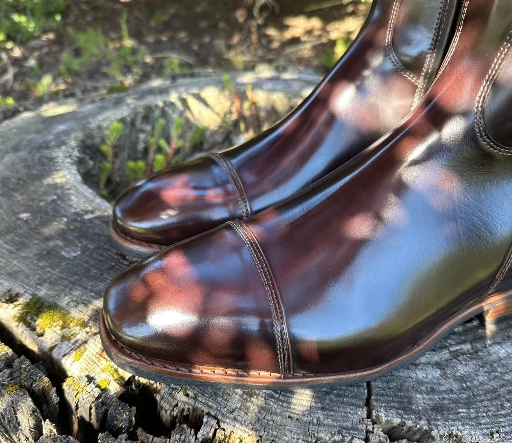 Custom DeNiro Raffaello Dressage Boot - Brushed Brown with Rondine