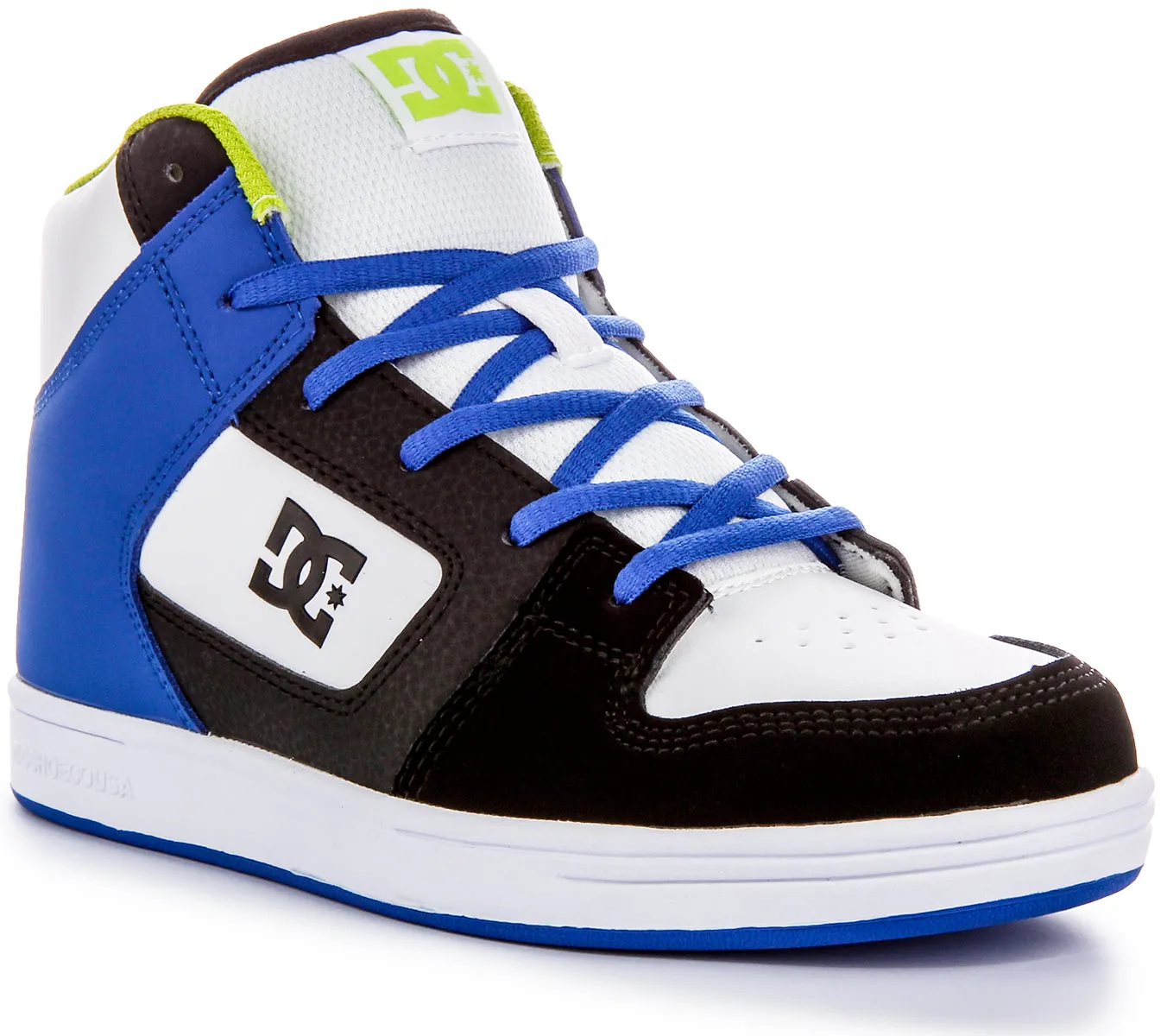 Dc Shoes Manteca 4 Hi In White Blue For Youth