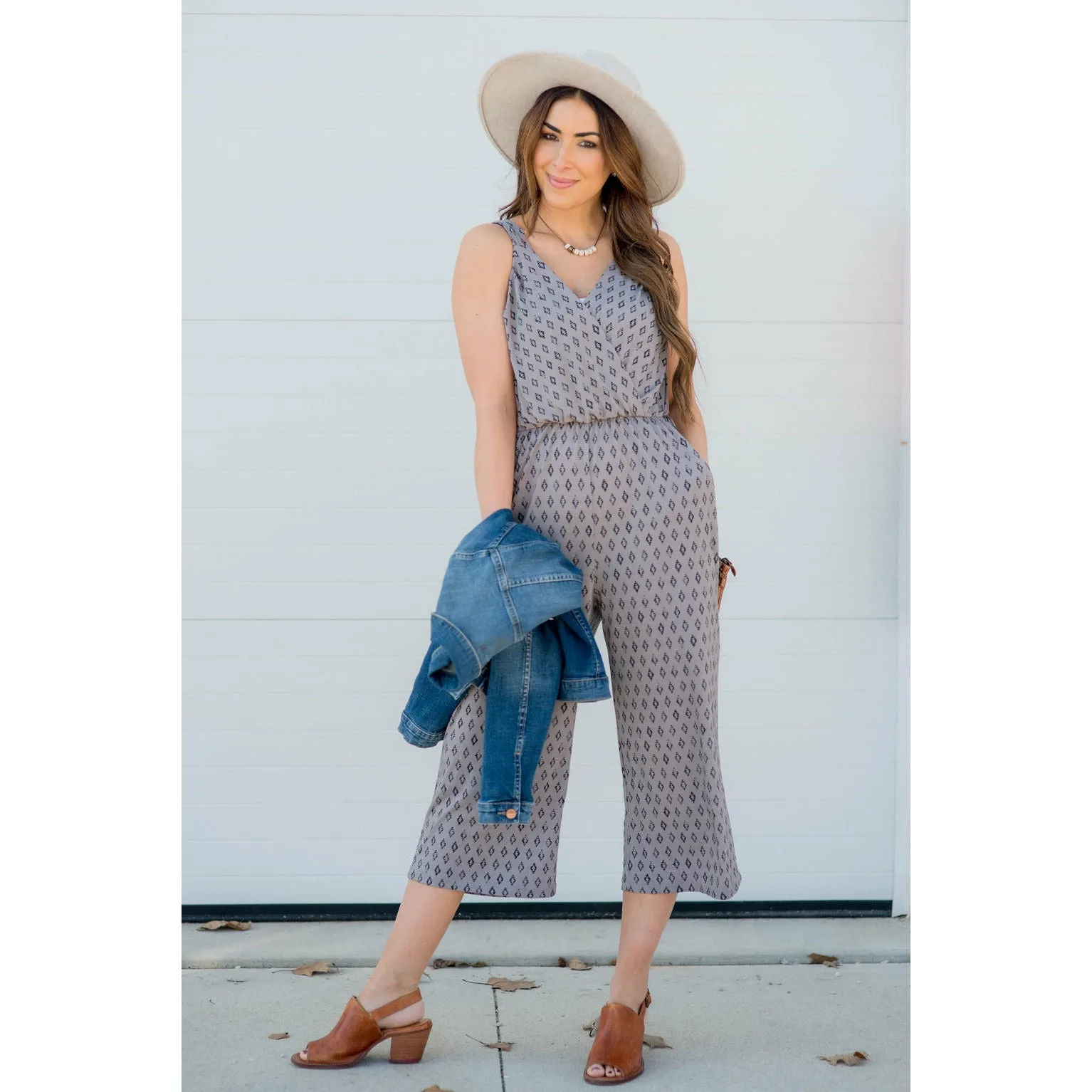 Diamond Pattern Jumpsuit