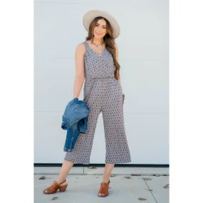 Diamond Pattern Jumpsuit