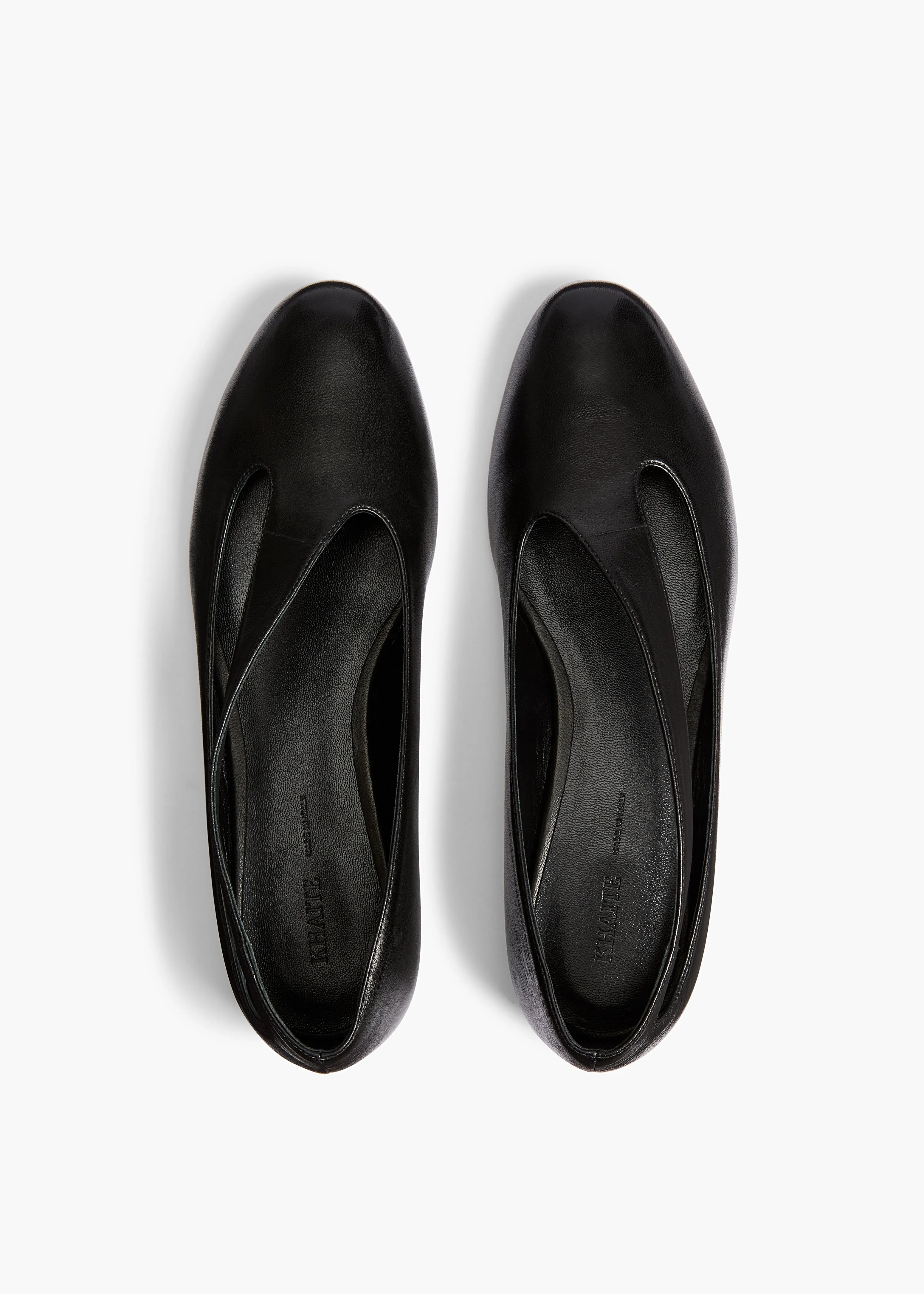 Diana Flat in Black Nappa Leather