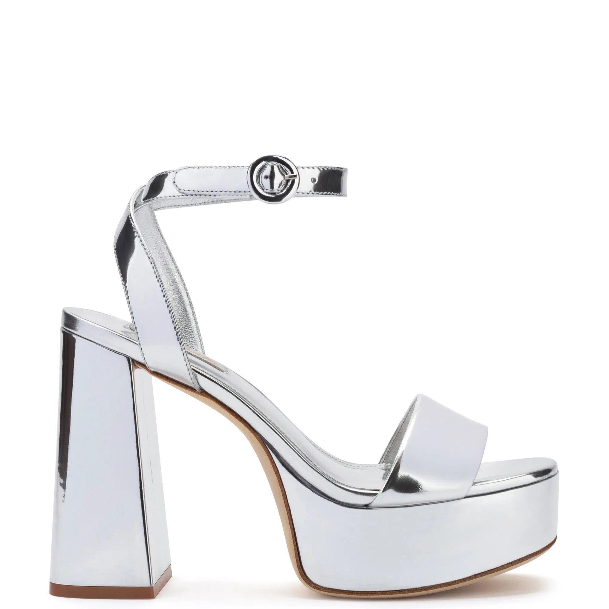 Dolly Sandal In Silver Specchio