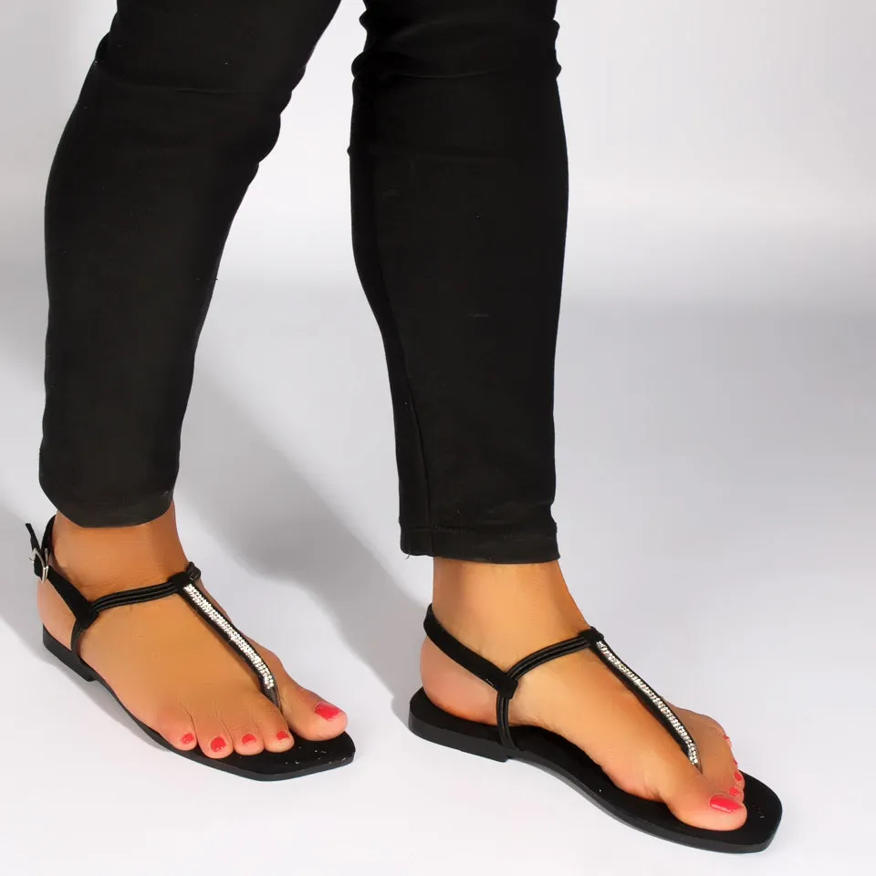 elegant women sandal/ blak/ made in turkey -7765