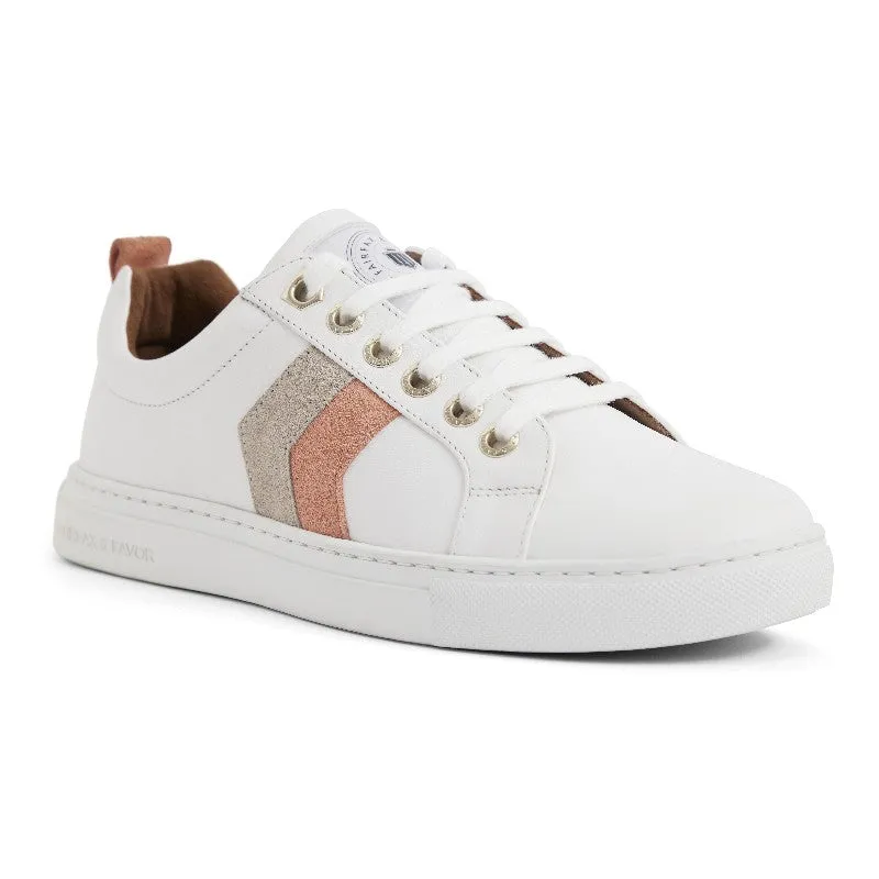 Fairfax & Favor Alexandra Ladies Trainer - Melon/Stone