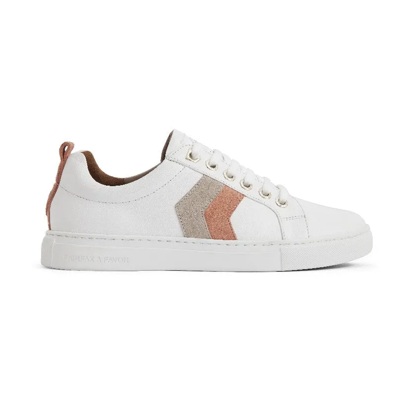 Fairfax & Favor Alexandra Ladies Trainer - Melon/Stone