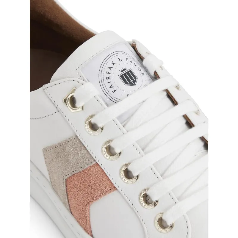 Fairfax & Favor Alexandra Ladies Trainer - Melon/Stone