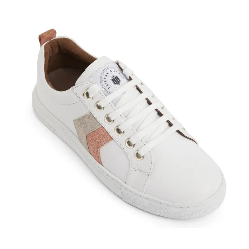 Fairfax & Favor Alexandra Ladies Trainer - Melon/Stone