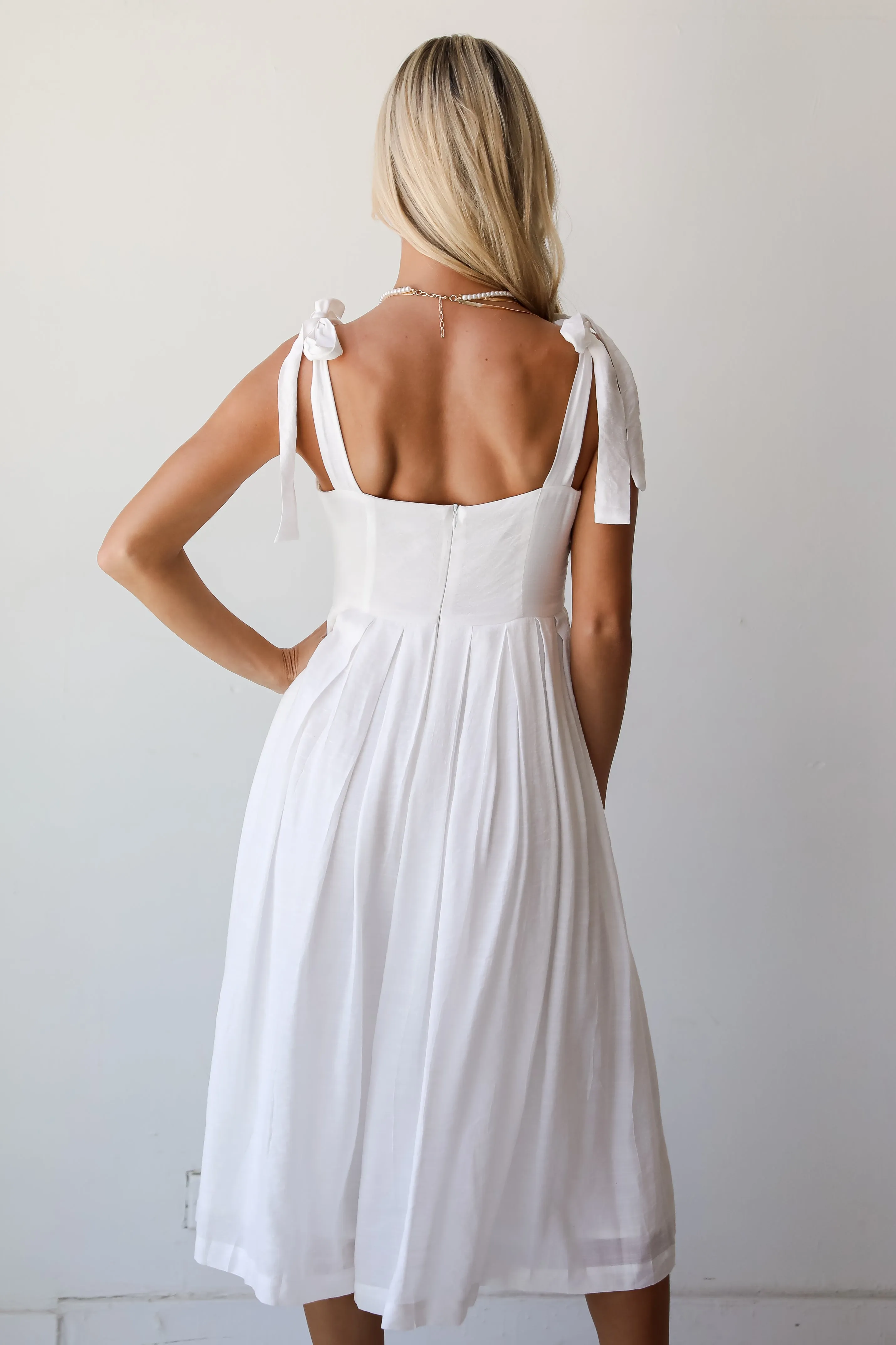 FINAL SALE - Luminous Glow White Culotte Jumpsuit