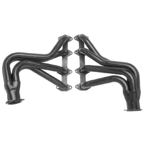 Hedman Hedders Street Headers - 1.75 in Primary - 3 in Collector - Black Paint - Ford FE-Series - Ford Fullsize Truck 1965-76 89100 - Pair