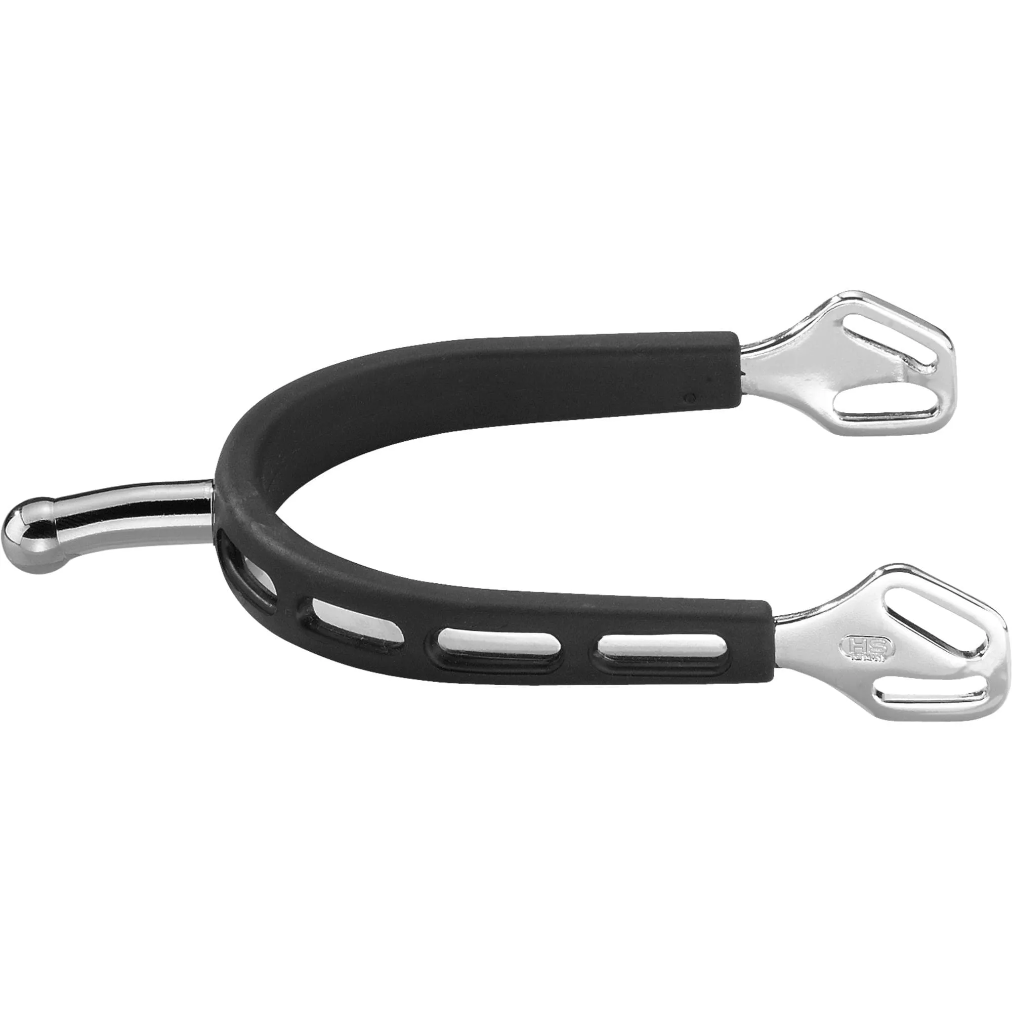 Herm Sprenger Stainless Steel  Klaus Balkenhol Extra-Grip Spurs w/ Ball Neck- No Rowell, 30mm