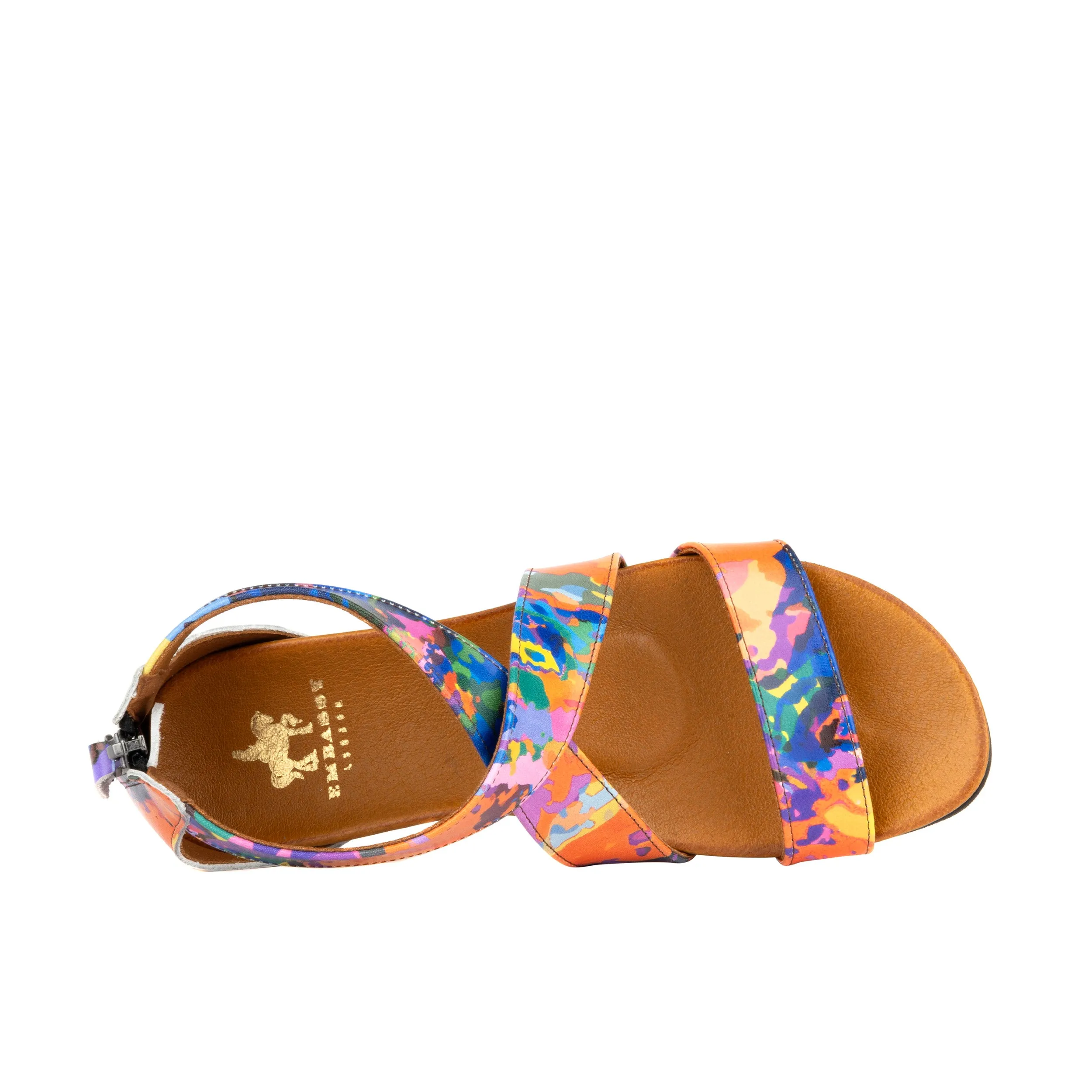 Isabella - Summer Colours - Women's leather sandal with padded anatomic insoles