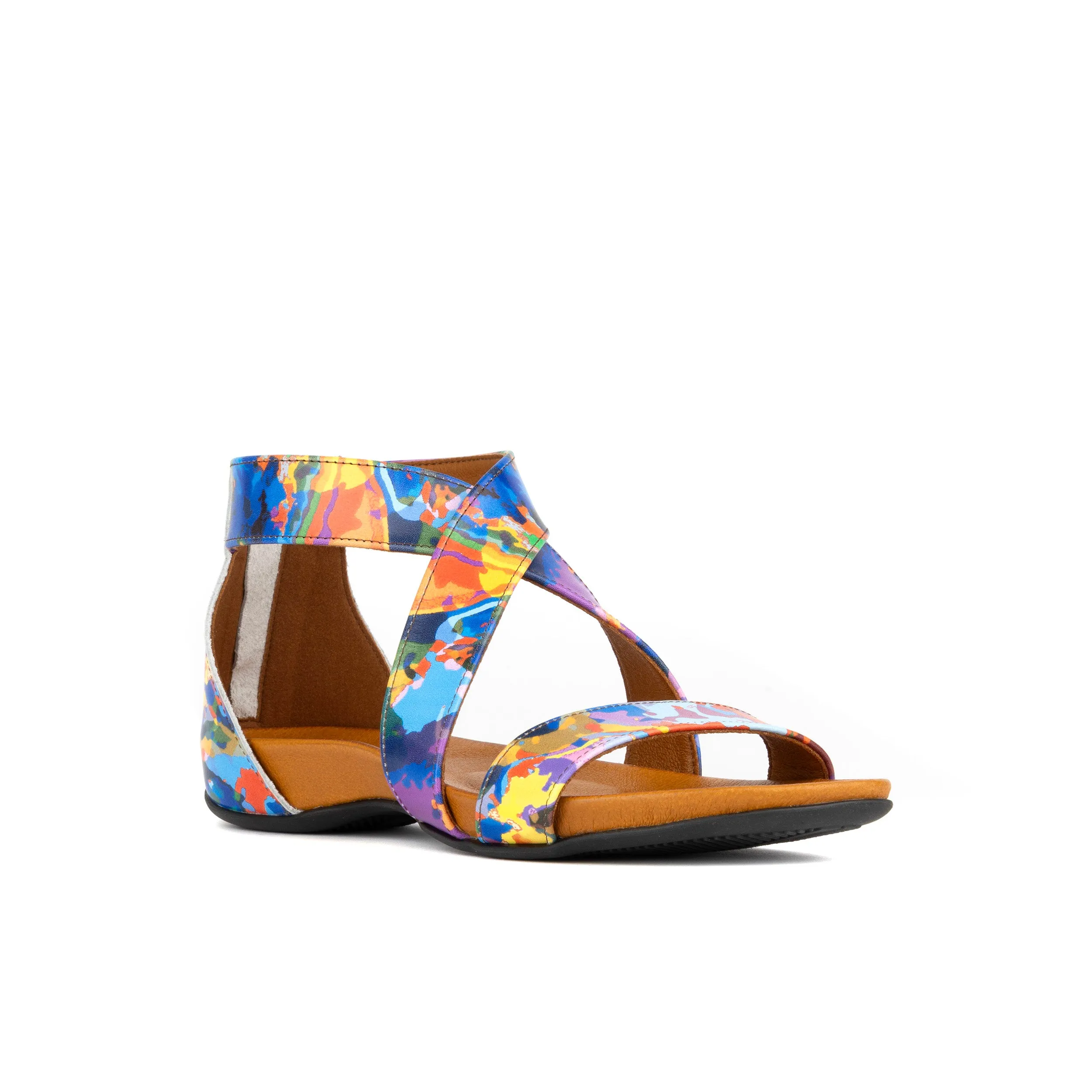 Isabella - Summer Colours - Women's leather sandal with padded anatomic insoles