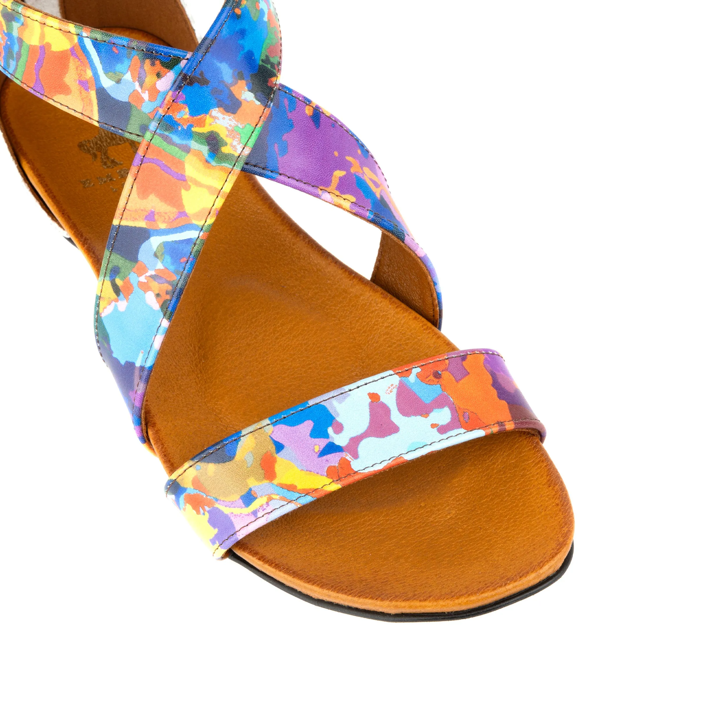 Isabella - Summer Colours - Women's leather sandal with padded anatomic insoles