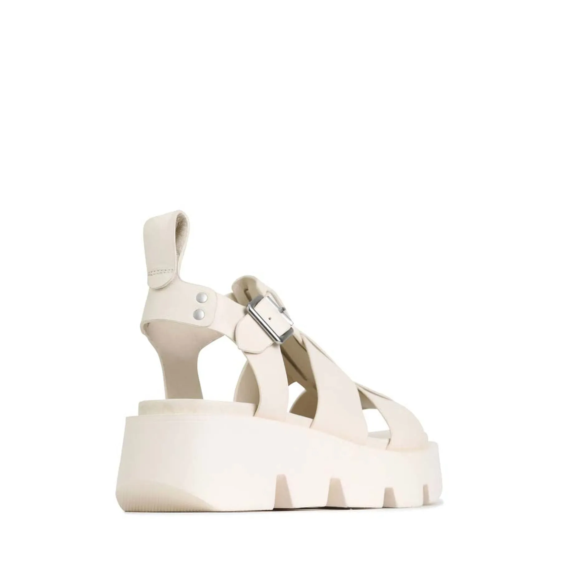 KAILAN LEATHER PLATFORM SANDALS