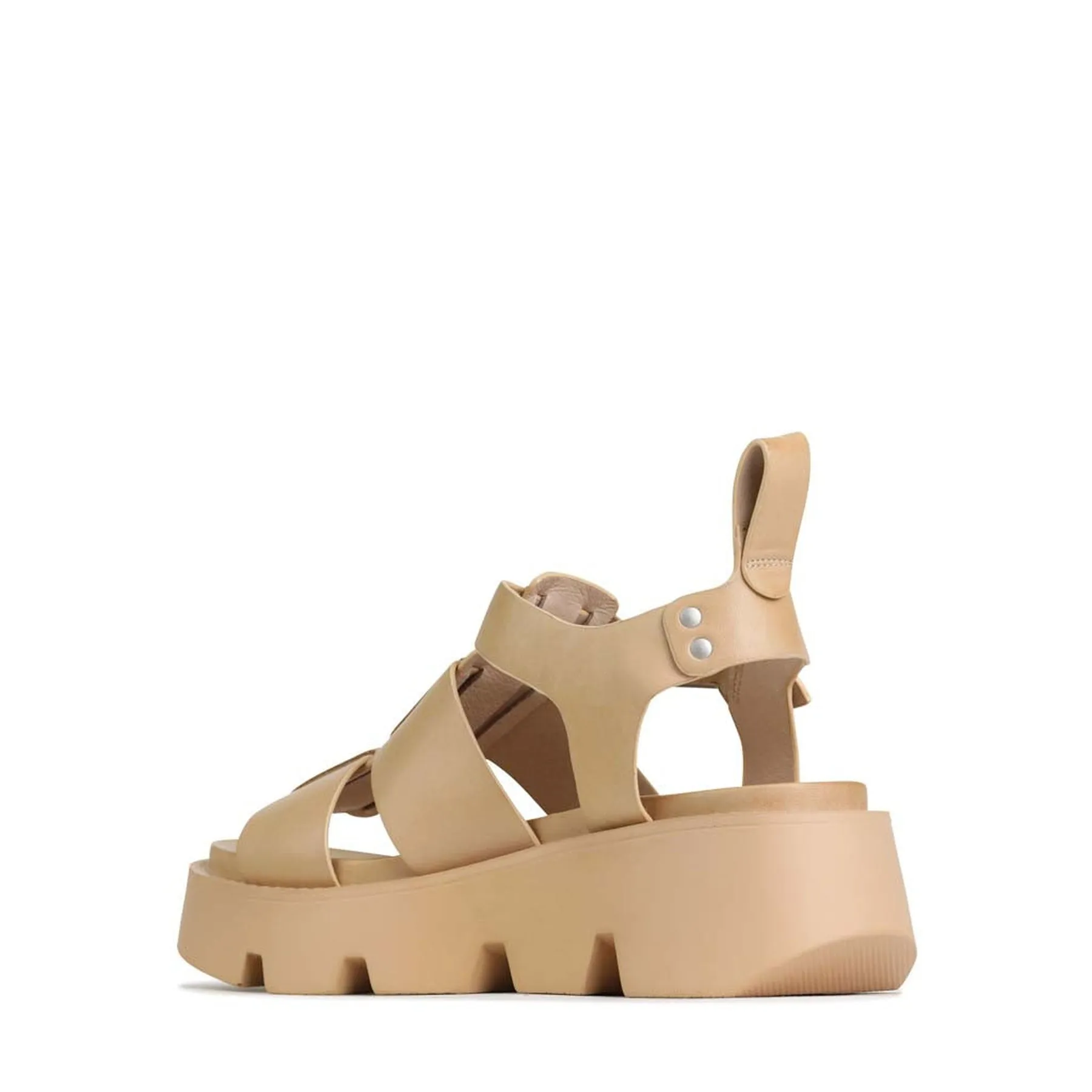 KAILAN LEATHER PLATFORM SANDALS