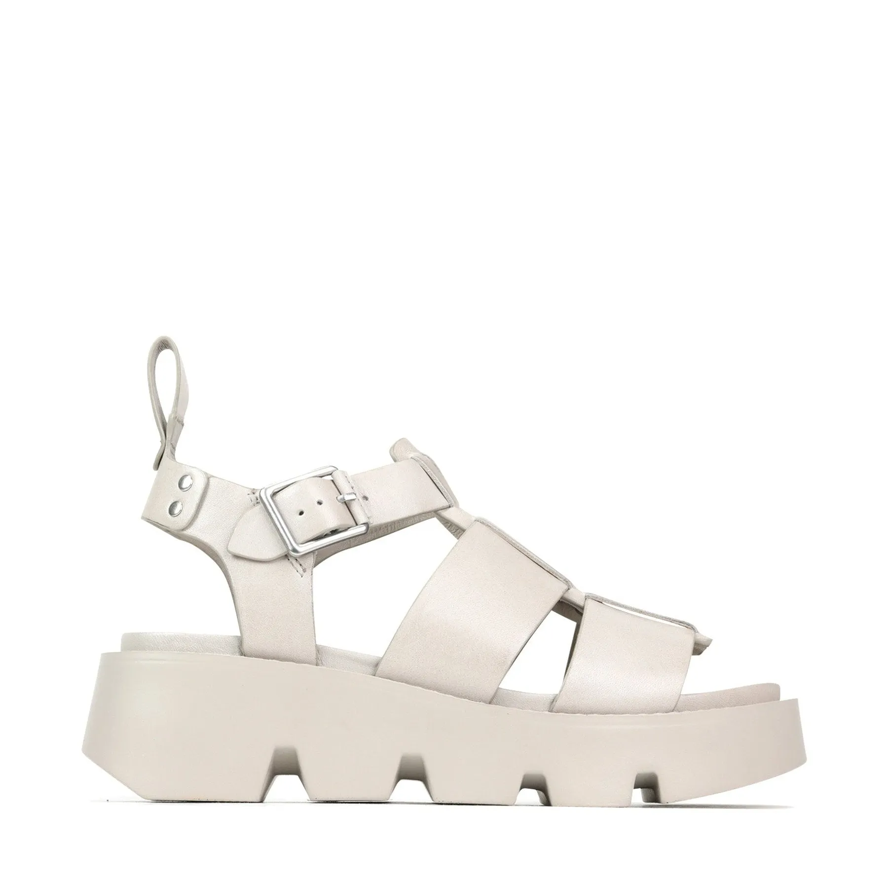 KAILAN LEATHER PLATFORM SANDALS