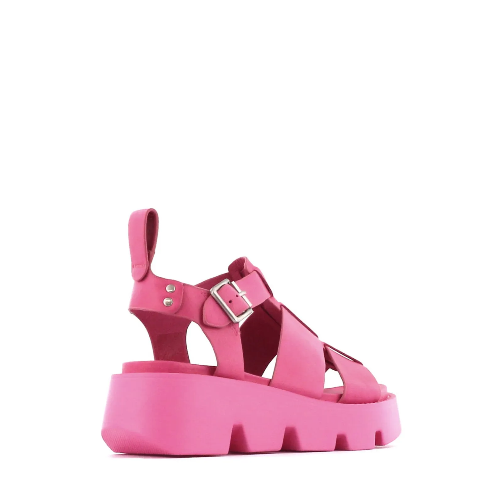 KAILAN LEATHER PLATFORM SANDALS