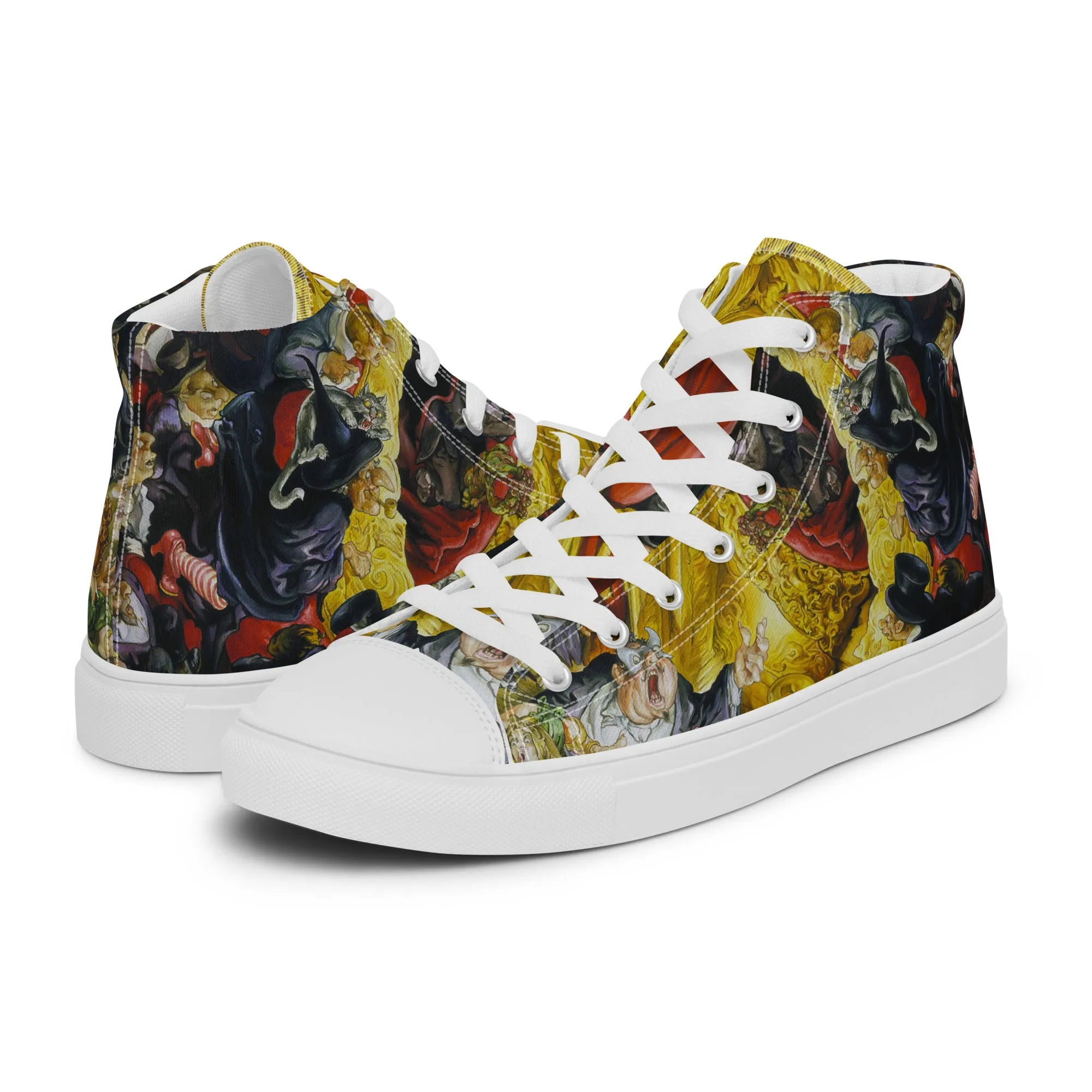 Maskerade Men's High Top Canvas Shoes - Free Shipping *US SIZES SHOWN! USE CHART!