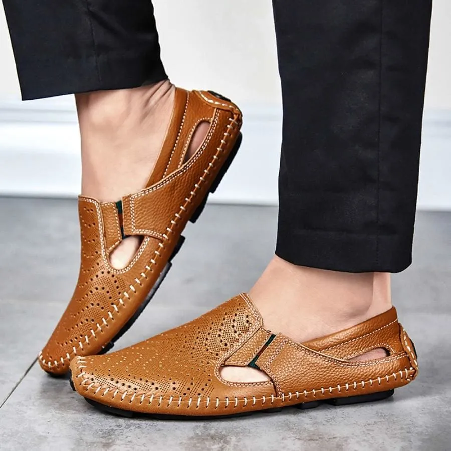 Men Fashion Elegant Leather Sandals