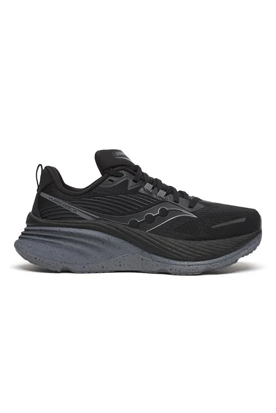 Men's Saucony Hurricane 24 Black/Shadow Trainers