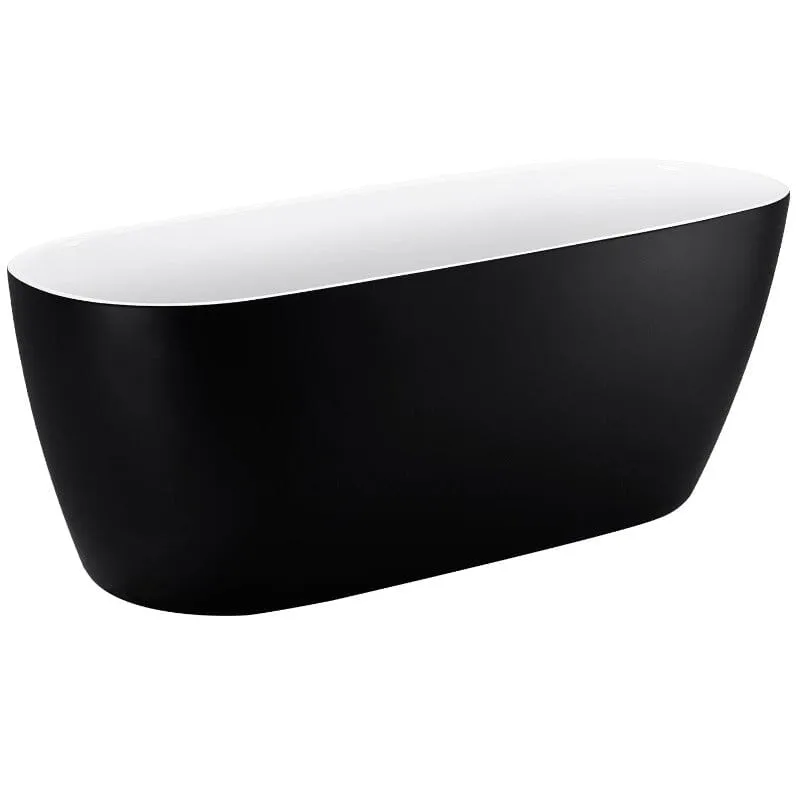 Mokleba 59'' Acrylic Single Slipper Bathtub, Modern Style, Color Consistency, Exclusive Patent