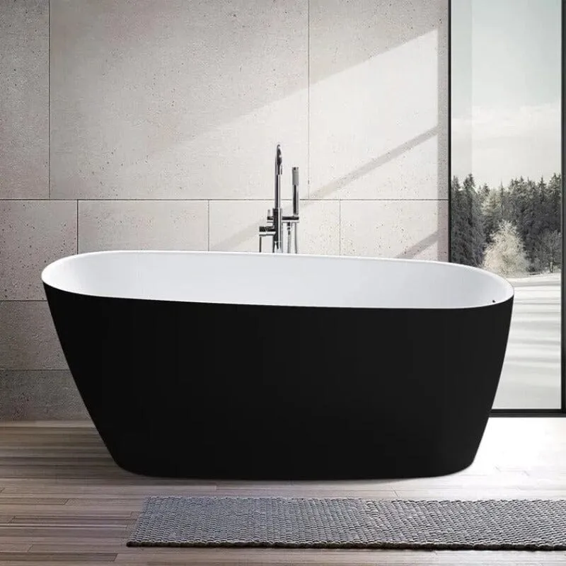 Mokleba 59'' Acrylic Single Slipper Bathtub, Modern Style, Color Consistency, Exclusive Patent