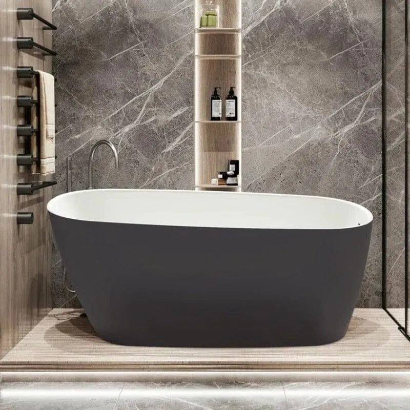 Mokleba 59'' Acrylic Single Slipper Bathtub, Modern Style, Color Consistency, Exclusive Patent