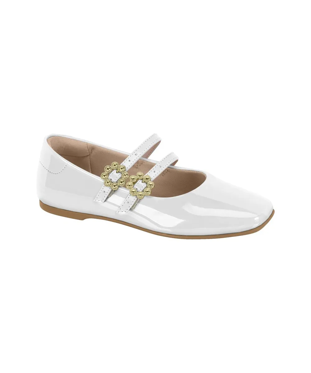 MOLEKINHA GIRLS FLATS IN WHITE