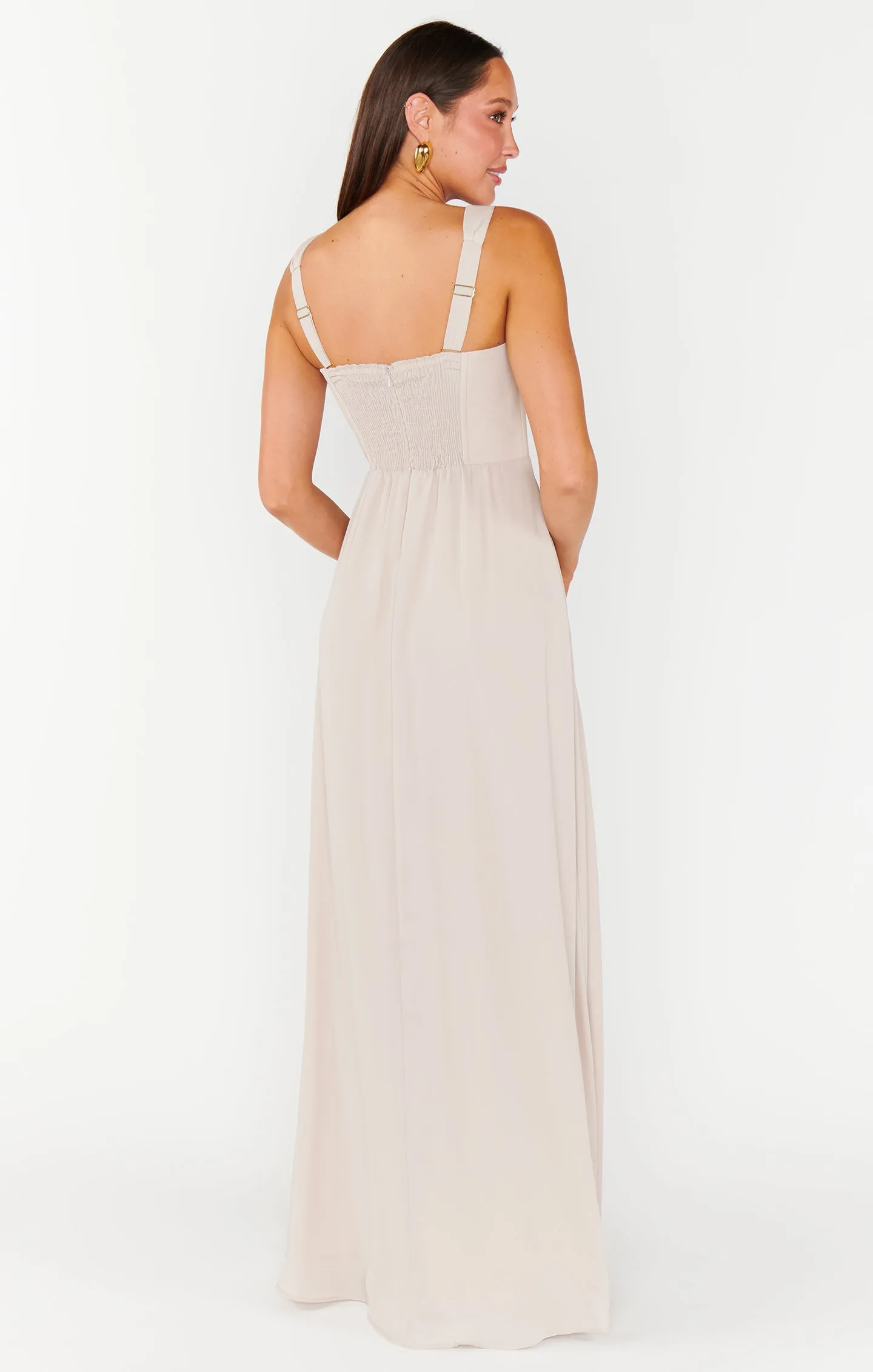 Nina Maxi Dress ~ Show Me the Ring Crisp