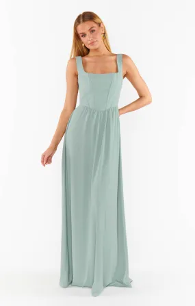 Nina Maxi Dress ~ Silver Sage Crisp