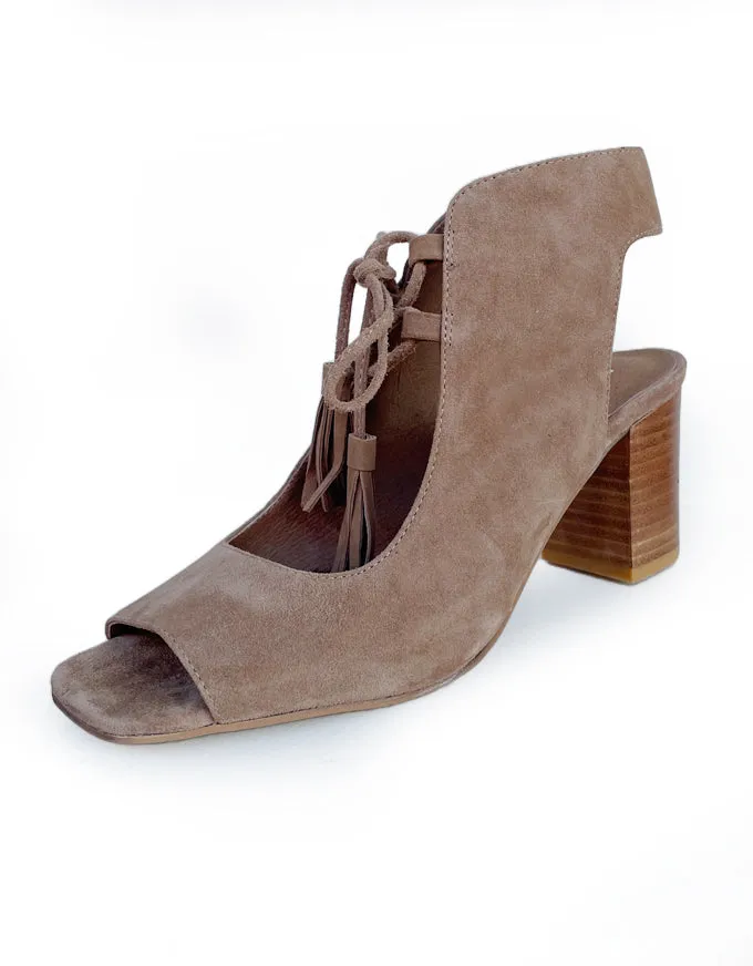 Phenix Heels Light Choc Suede