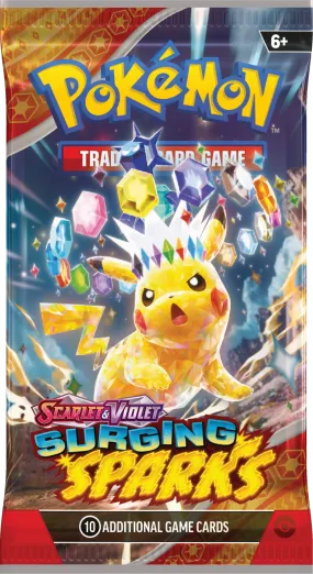 Pokemon Scarlet & Violet Surging Sparks Booster Pack | Pikachu