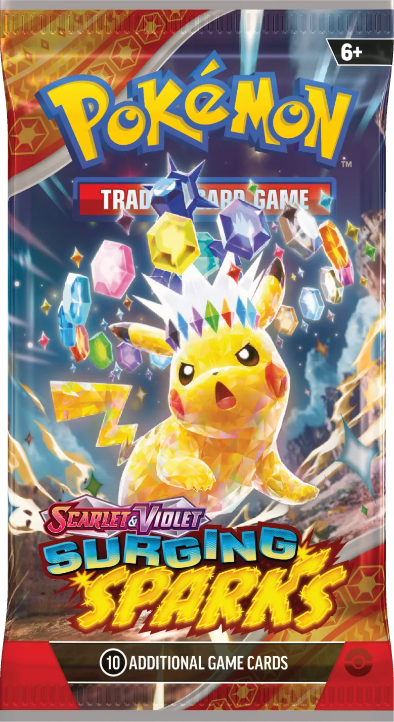 Pokemon Scarlet & Violet Surging Sparks Booster Pack | Pikachu