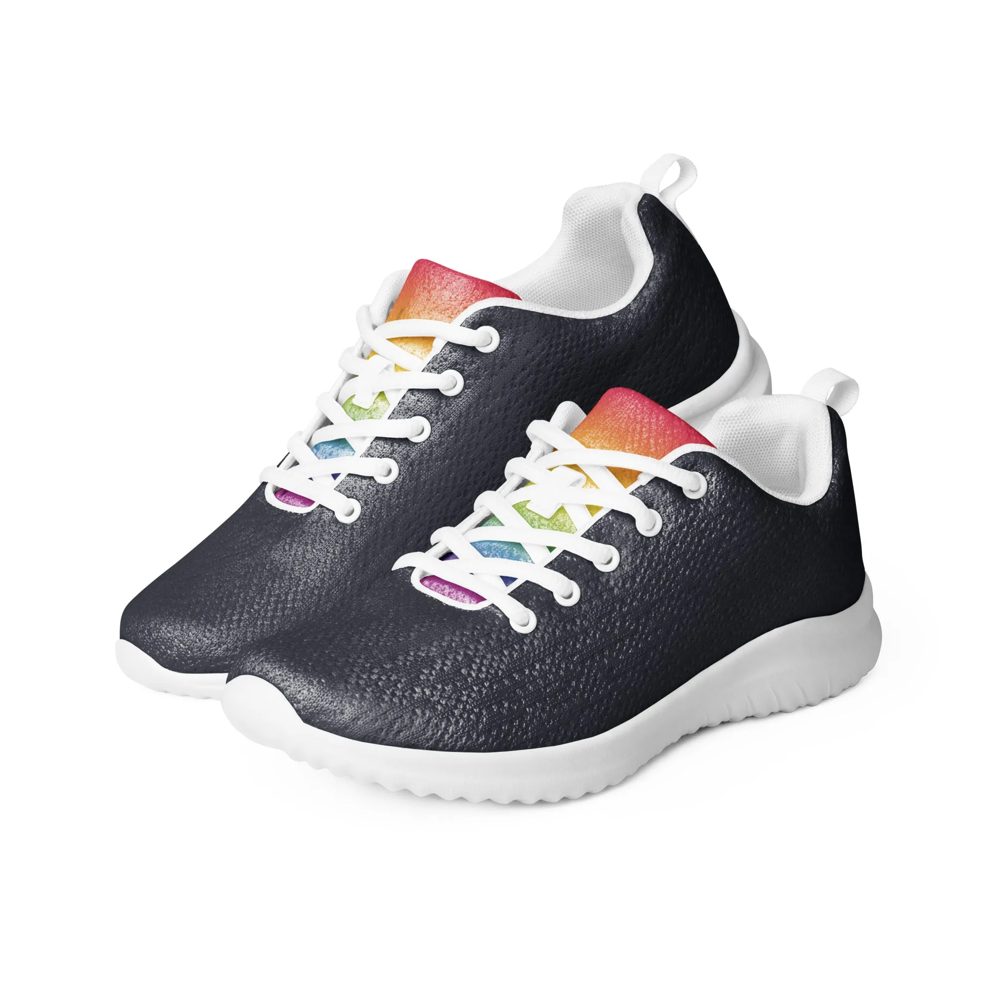 Rainbow Gradient Dark Blue Trainers (female sizes)