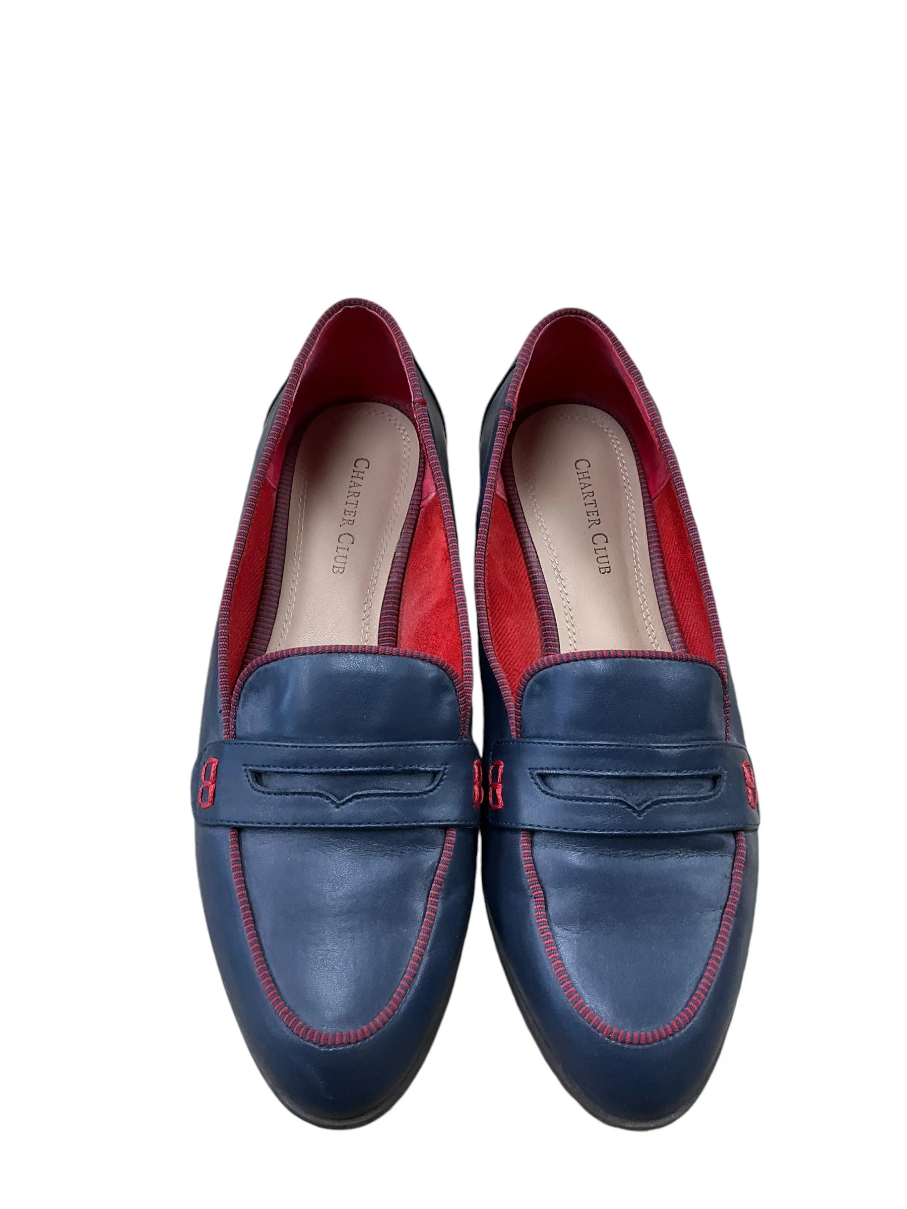 Shoes Flats By Charter Club In Blue & Red, Size: 7.5